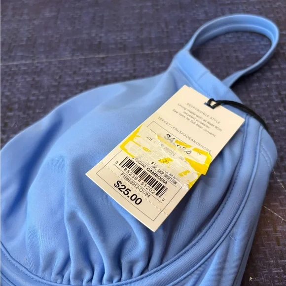 Shade & Shore Sky Blue Bikini top - Picture 5 of 5